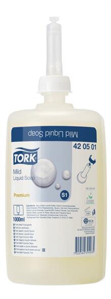 351910 Tork 420501 Tork mild parfymert s&#229;pe h&#229;ndvask  S1 Flytende h&#229;nds&#229;pe fra Tork | 1 liter